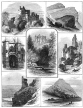 Sketches in the vicinity of Edinburgh, 1881. Creator: John Greenaway.