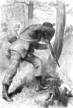 The Royal Visit to Edinburgh: The Scottish Volunteers - Skirmishing Practice, 1881. Creator: Unknown.