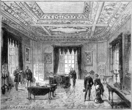 The Royal Visit to Edinburgh: Secretary's Room, Holyrood Palace, 1881.  Creator: Unknown.