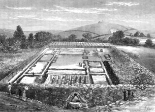 Excavations at the Roman Villa, Brading, Isle of Wight: Well-House, Hypocaust, and Basilica, 1881. Creator: Unknown.