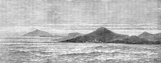 Quoin Point, Cape Agulhas, South Africa, near which the mail steam-ship Teuton was wrecked, 1881.  Creator: Unknown.
