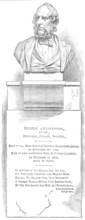 Monument over the grave of George Cruikshank, in the Crypt of St. Paul's, 1881. Creator: Unknown.