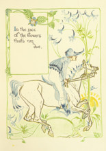 In the race of the flowers that's run due, 1899.  Creator: Walter Crane.