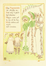 The Foxgloves are already on, Not only in pairs but dozens..., 1899.  Creator: Walter Crane.