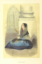 Young woman in church, 1848. Creator: Adolphe François Pannemaker.
