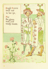 Single Daisies were not in her eye, For the grass was just newly mown, 1899.  Creator: Walter Crane.