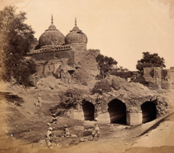 India: a ruined mosque near the 'Custom House' battery, c1858. Creator: Felice Beato.