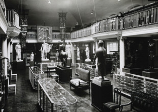 Wellcome Historical Medical Museum, Wigmore Street, London: the galleried Hall of Statuary, (1926?). Creator: Unknown.