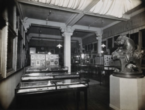 Wellcome Historical Medical Museum, Wigmore Street, London: the Jenner section of the Gallery... Creator: Unknown.