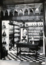 Wellcome Historical Medical Museum, Wigmore Street, London: reconstruction of a Hispano-Moresque... Creator: Unknown.