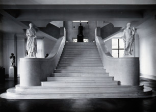 The Wellcome Research Institution's building, Euston Road, London: the stairs..., c1930s. Creator: Unknown.