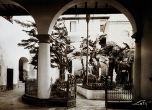 Hospital Civil, Jativa: view of the cloister, c1900. Creator: Unknown.