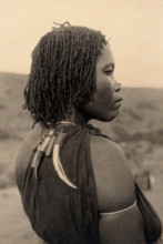 Zululand, South Africa: a woman witch doctor, c1900. Creator: Unknown.