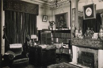 Professor and Mrs Dejerine's study in their flat Boulevard Saint Germain, Paris;..., c1910s. Creator: Unknown.