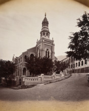 Hong Kong: the Union Chapel, c1873. Creator: William Pryor Floyd.