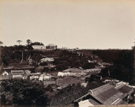 A Japanese village in wooded country, c1873. Creator: William Pryor Floyd.