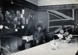 Holmleigh Auxiliary Military Hospital, Harrow: a soldier with amnesia sitting in a room..., c1922. Creator: Unknown.