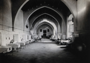 Hospital de la Santa Cruz, Barcelona: ward of Santa Eulalia, c1900. Creator: Unknown.