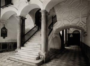 Women's hospital, Cádiz: 18th century staircase, c1900. Creator: Unknown.