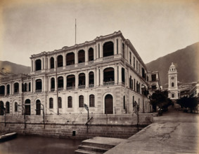 View from Pedder's Wharf, Hong Kong, 1873. Creator: William Pryor Floyd.