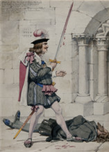 Sketch of the Murder of Henry the Sixth In the Tower by Richard Duke of Gloucester..., 1853. Creator: Richard Dadd.