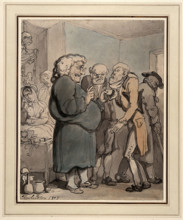 Patients consulting an obese quack, 1807. Creator: Thomas Rowlandson.
