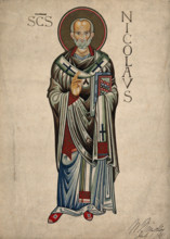 Saint Nicholas of Myra and Bari, 1881. Creator: William Brindley.