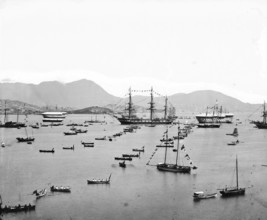 The harbour, Hong Kong, 1869. Creator: John Thomson.
