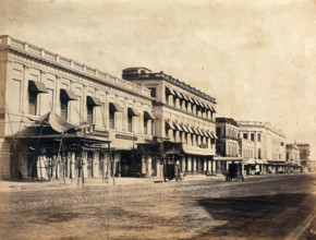 A principal street in Calcutta, c1880s. Creator: Unknown.