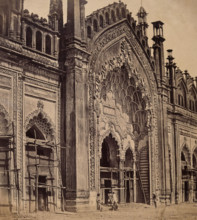 Lucknow, India: gateway of the Jumna Musjid, c1858. Creator: Felice Beato.