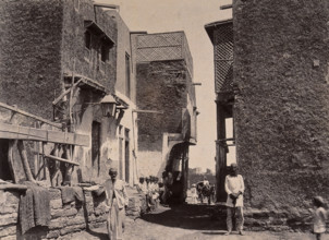Buildings in the town of Machi Meani, Karachi, India, 1897. Creator: Unknown.