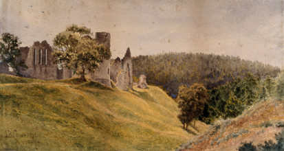 Kildrummy Castle, Aberdeenshire, frequented by Sir Patrick Manson in 1889, 1889. Creator: James Billington Coughtrie.