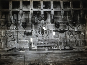Wellcome Historical Medical Museum, Wigmore Street, London: a display of instruments.., c1920s.  Creator: Unknown.
