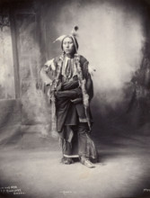 An American of the Kiowa tribe, 1898. Creator: Frank A. Rinehart.