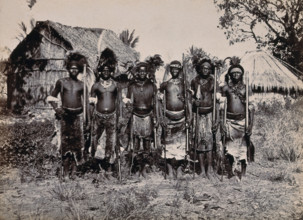 Africa: a group of African warriors, between 1800 and 1899. Creator: Unknown.