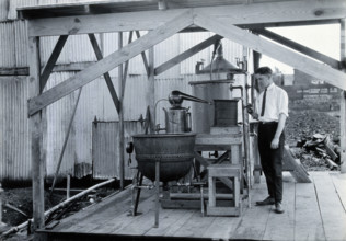 Tallulah laboratory, Louisiana, with one of the attendants, c1910s. Creator: Unknown.