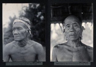 Sarawak: two tribal chiefs, c1900. Creator: Unknown.