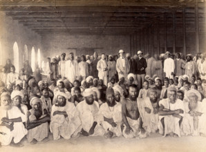Quarantine area, during bubonic plague outbreak, Karachi, India, 1897. Creator: Unknown.