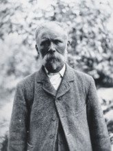Gloucester smallpox epidemic, 1896: George Steel, a smallpox patient, 1896. Creator: HCF of Gloucester.