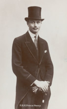 HRH Prince Henry, wearing a top hat, c1880s. Creator: Unknown.