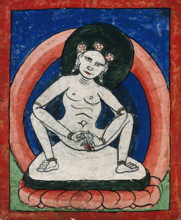 Tibetan fortune telling card. Creator: Unknown.