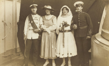 Four sailors performing in the play 'The Great Casimir', 1918. Creator: Unknown.