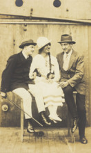 Sailors, one in drag, performing "The Rivals", (between 1910 and 1919?). Creator: Unknown.