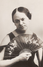 Malcolm Scott in character as a "Gibson Girl", 1908. Creator: Unknown.