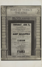 A variety programme for the Duke of York's theatre, 1924. Creator: Unknown.