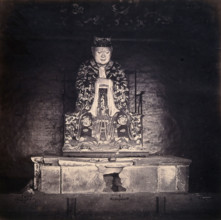 Confucius: a statue; Canton, China, 1860. Creator: Felice Beato.