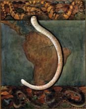 Parasites: a parasitical worm, shown much enlarged, with its hosts, c1930. Creator: J Svoboda.