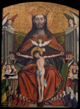 Holy Trinity. Votive painting of Jakub Debinski from the Parish Church of St Margaret in..., c1520. Creator: Unknown.