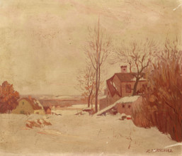 Winter Landscape, c1920s. Creator: Frank Howard Marschall.