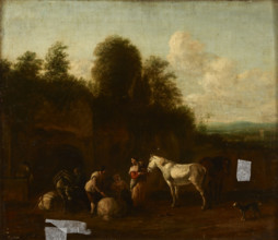 Scene in Front of the Grotto, around 1650. Creator: Unknown.